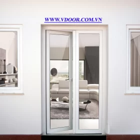 CỬA ĐI HAI CÁNH MỞ QUAY CHO CĂN HỘ CAO CẤP