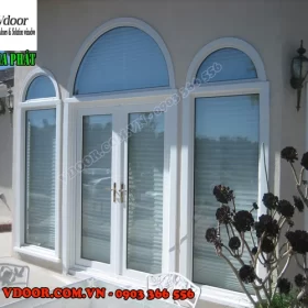 CỬA NHỰA CỬA SỔ VÒM LÕI THÉP THIẾT KẾ HIỆN ĐẠI