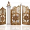 Cổng nhôm đúc phù điêu Buckingham