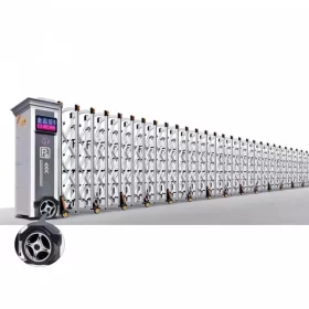 CỔNG XẾP ĐIỆN HỢP KIM NHÔM THIẾT KẾ MỚI