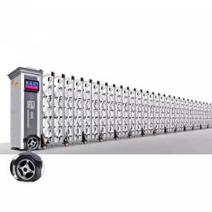 CỔNG XẾP ĐIỆN HỢP KIM NHÔM THIẾT KẾ MỚI