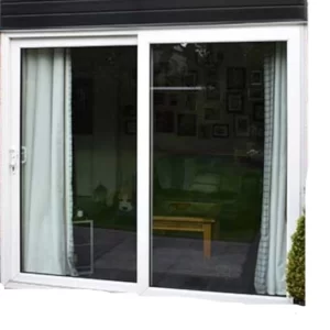 Cửa đi mở trượt 2 cánh nhôm maxpro hệ 115