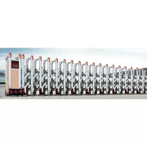 CỔNG XẾP ĐIỆN INOX THIẾT KẾ MỚI CHO NHÀ XƯỞNG