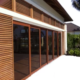 CỬA ĐI MỞ TRƯỢT 6 CÁNH 3 RAY NHÔM MAXPRO HỆ 115