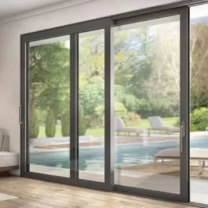 CỬA ĐI NHÔM KÍNH 3 CÁNH  NHẬP KHẨU