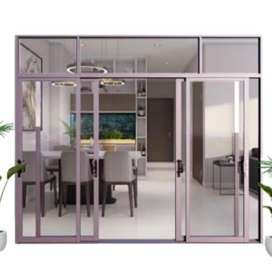 CỬA ĐI 4 CÁNH MỞ LÙA HỆ NHÔM SOCO HỆ 120