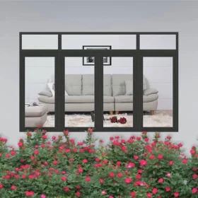 CỬA SỔ MỞ QUAY 4 CÁNH GHÉP FIX RỜI HỆ 65