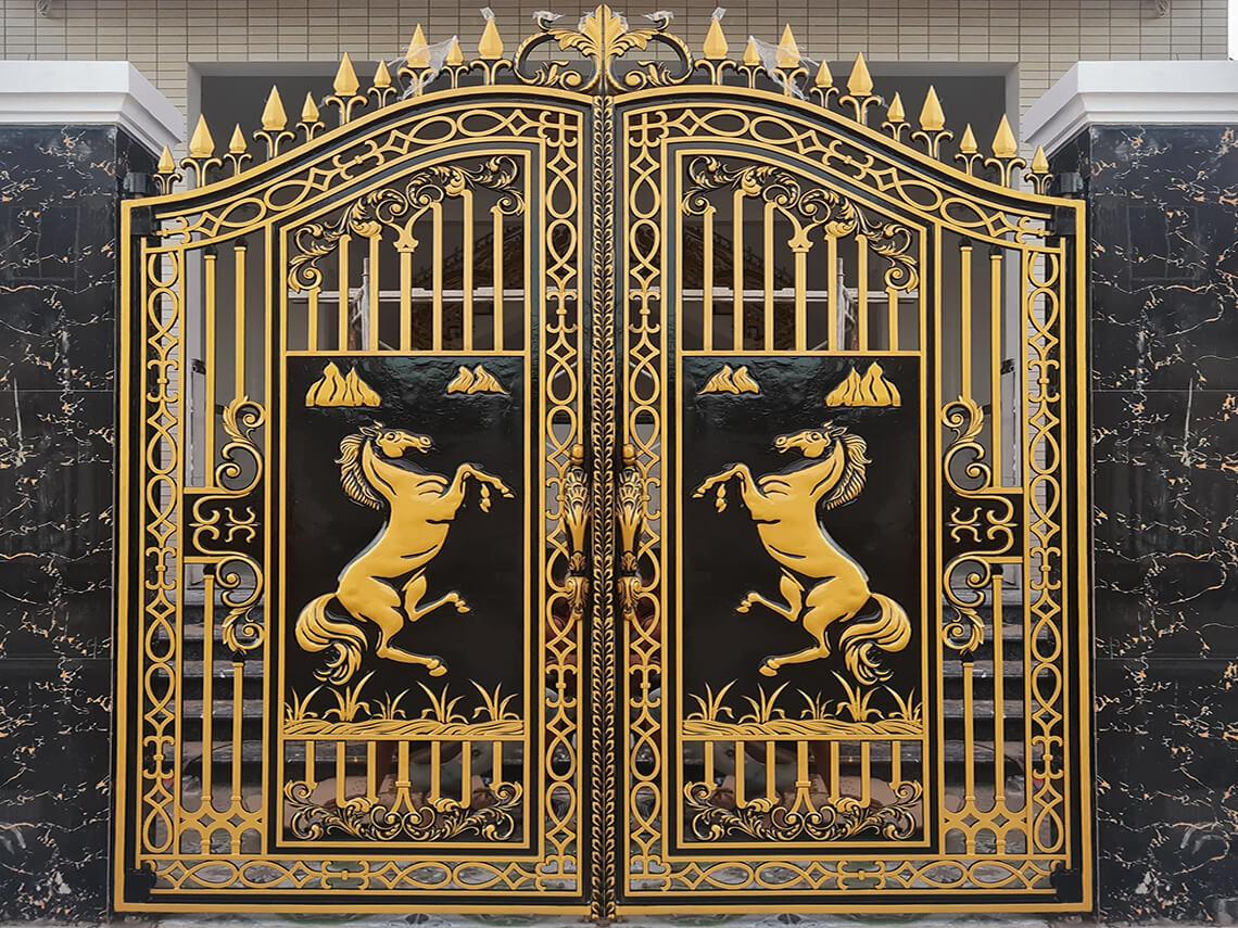 Cổng nhôm đúc, cổng nhôm đúc giá rẻ, xưởng gia công cổng nhôm đúc, cổng nhôm đúc cao cấp, Cổng nhôm đúc Mã đáo thành công