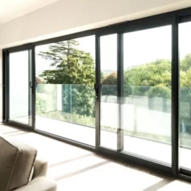 CỬA NHÔM MỞ LÙA 3 RAY