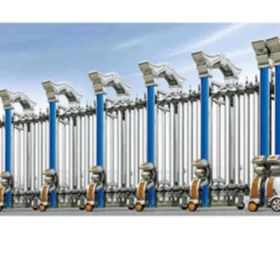 Cổng xếp inox nhập khẩu