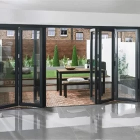 CỬA XẾP TRƯỢT 6 CÁNH NHÔM SOCO HỆ 75