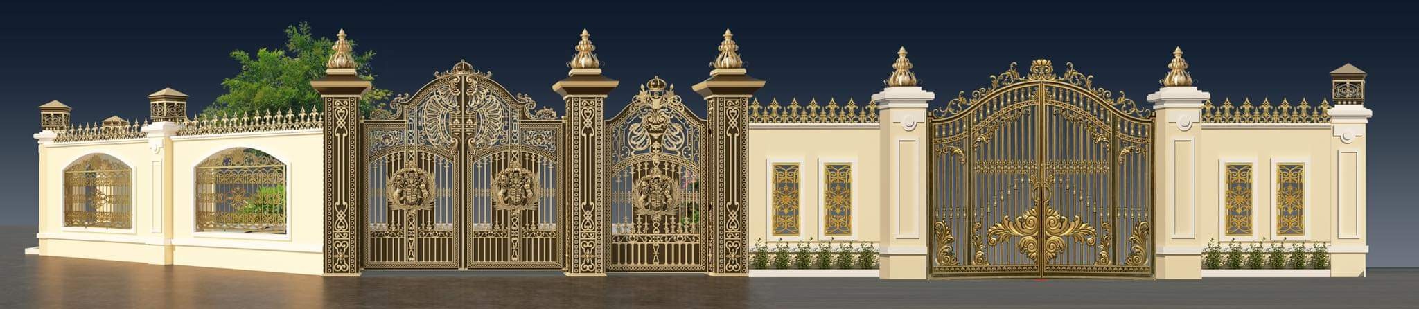 cổng nhôm đúc, xưởng gia công cổng nhôm đúc, cổng nhôm đúc cao cấp, xưởng sản xuất cổng nhôm đúc