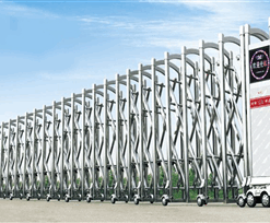 Alternative view of CỔNG XẾP INOX TỰ ĐỘNG B – 02