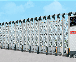 Alternative view of CỔNG XẾP INOX TỰ ĐỘNG B – 04