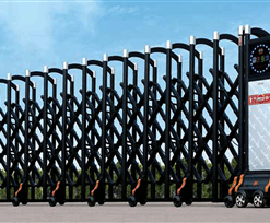 Alternative view of CỔNG XẾP INOX TỰ ĐỘNG B – 05