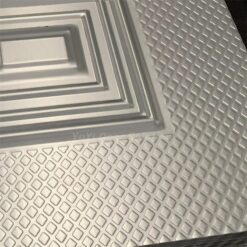 checkered iron door panel 1 - Cửa Sắt Caro Dập 0.6mm Bền Đẹp, An Toàn, Giá Tốt Cho Mọi Nhà