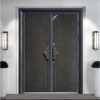 exterior luxury aluminum casting door designs double steel door - Cửa Nhôm Đúc Cửa Thép Đôi Bền Đẹp, Sang Trọng, Chính Hãng