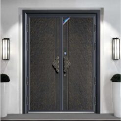 exterior luxury aluminum casting door designs double steel door - Cửa Nhôm Đúc Cửa Thép Đôi Bền Đẹp, Sang Trọng, Chính Hãng