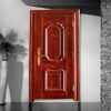 wood grain hollow metal doors china steel door - Cửa Đi Một Cánh Pano Vân Gỗ Cao Cấp, Bền Đẹp, Giá Tốt