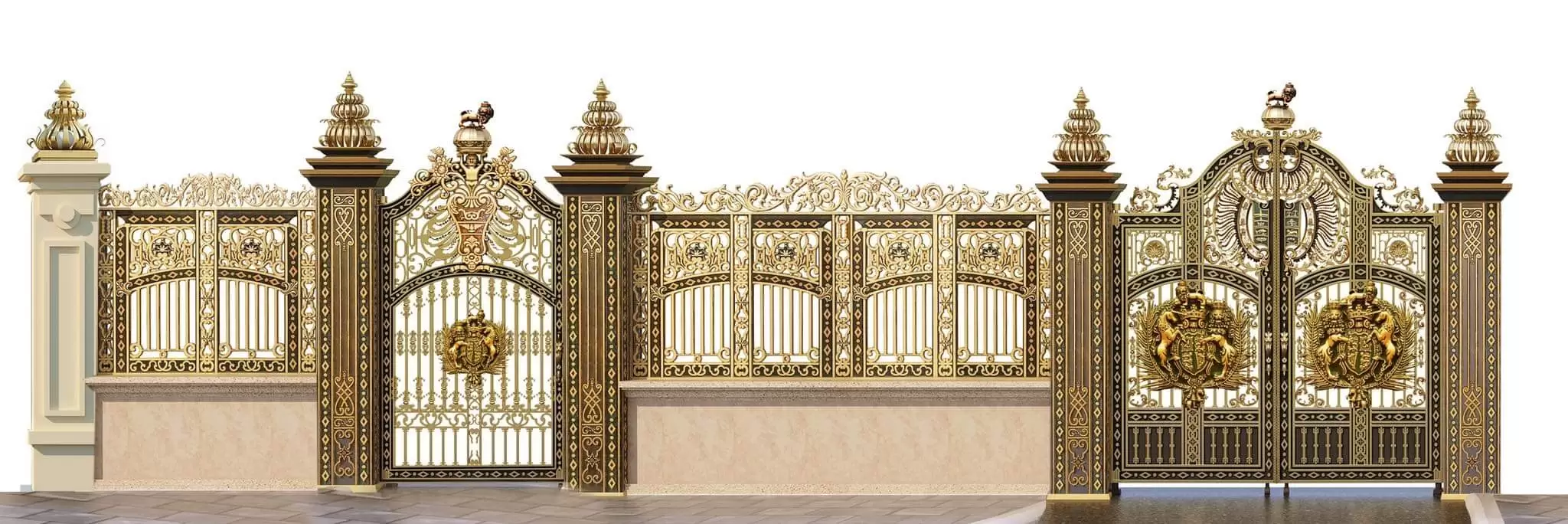 gia công cổng nhôm đúc, cổng nhôm đúc cao cấp, giá cổng nhôm đúc